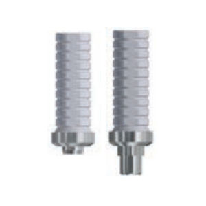 Implantat-Abutment / Titan - 41.24.00x, 41.25.00x series - Cendres+Métaux SA   - interner Dreipass / gerade / temporär