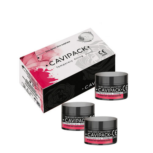 Dentalkleber für Wurzelfüllung - CAVIPACK - CERKAMED   - für Wurzelkanalfüllung / temporär