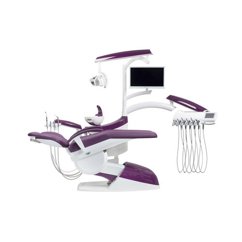 Dentale Behandlungseinheit / mit Stuhl - CHEESE E - CHIRANA - mit Monitor / mit Instrumententräger / mit Licht