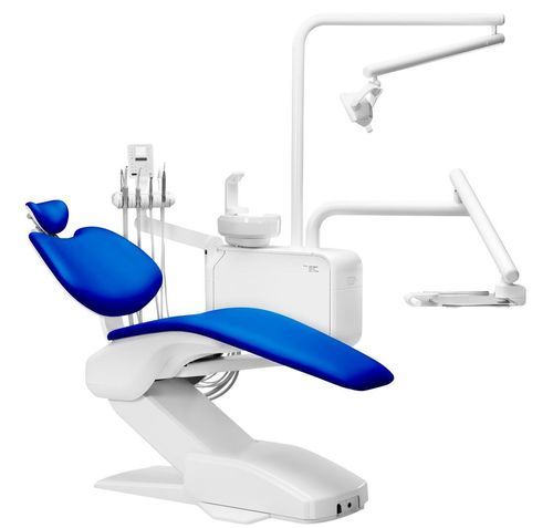 Dentaleinheit mit elektrisch bedientem Stuhl - Model One 100 Ortho - DIPLOMAT DENTAL s.r.o. - mit flexiblem Kopfstück / mit Monitor / mit Hygienesystem