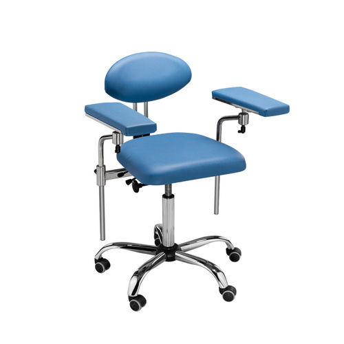 Dentalhocker - D10L - DIPLOMAT DENTAL s.r.o. - auf Rollen / mit Rückenlehne / mit Armlehnen