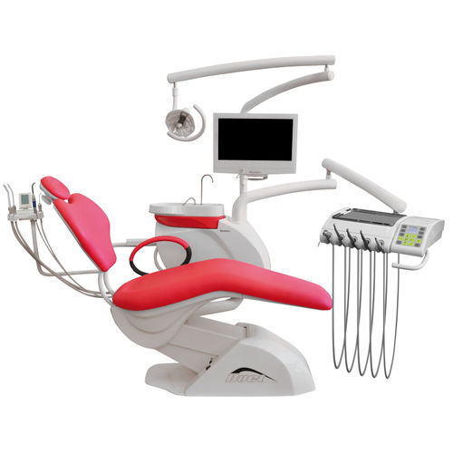 Dentale Behandlungseinheit / mit Stuhl - 654 DUET - CHIROMEGA - mit Monitor / mit Instrumententräger / mit Licht