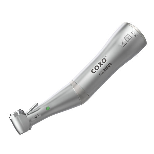 Winkelstück für Dentalimplantologie - CX235C6 - coxo Medical Instrument Co., Ltd.   - mit Luftmotor / Untersetzung / mit Drucktaste