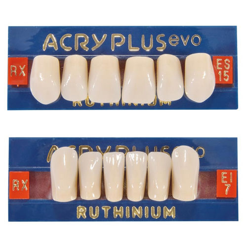 Acrylzahnprothese - ACRY PLUS EVO RX - Ruthinium Group - für Vorderzähne / für Seitenzähne