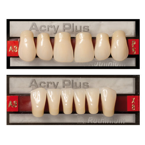 Acrylzahnprothese - Acry Plus  - Ruthinium Group - für Vorderzähne / für Seitenzähne / lichtdurchlässig