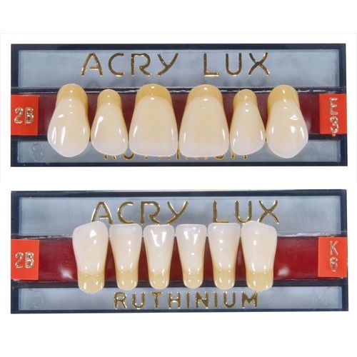 Acrylzahnprothese - Acry Lux  - Ruthinium Group - für Vorderzähne / für Seitenzähne / unterer Schneidezahn