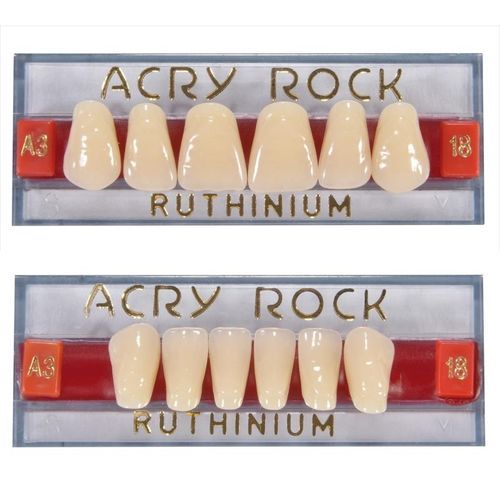 Acrylzahnprothese - Acry Rock V - Ruthinium Group - für Vorderzähne / für Seitenzähne / unterer Schneidezahn