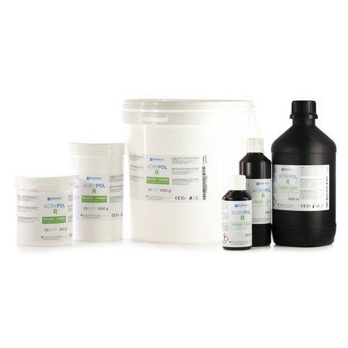 Zahnmedizinisches Material / PMMA - ACRY POL R - Ruthinium Group - für Zahnprothesen / Pulver