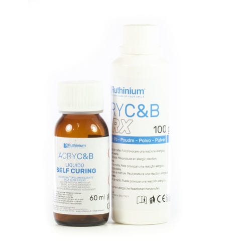 Zahnmedizinisches Material / Acryl - ACRY C&B RX - Ruthinium Group - für dentale Bildgebung / Pulver / flüssig