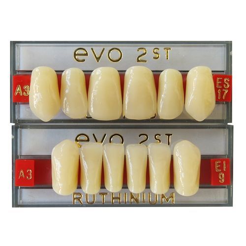 Acrylzahnprothese - EVO 2ST - Ruthinium Group - für Vorderzähne / für Seitenzähne / unterer Schneidezahn