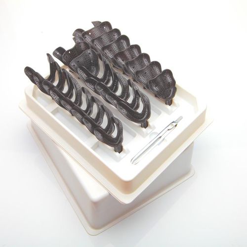 Dentaler Abdrucklöffel / Dental Teilprothetik - TD0300 - DENTAL MARKET s.r.l.   - perforiert