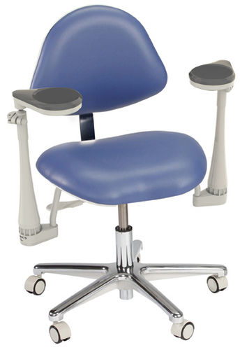 Dentalhocker - Elbow Support - DentalEZ Group   - höhenverstellbar / mit Armlehnen / mit Rückenlehne