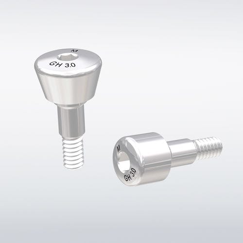 Zylindrischer Gingivaformer - 384 series - DENTAURUM - Titan / konisch / gerade