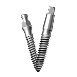 Konisches Zahnimplantat - SlimLine - Dentium - Titan / mit Außenverbindung / einteilig