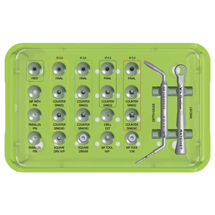 Instrumentenset für Dentalimplantologie - UXIFN, UXNS - Dentium - Zahnchirurgie