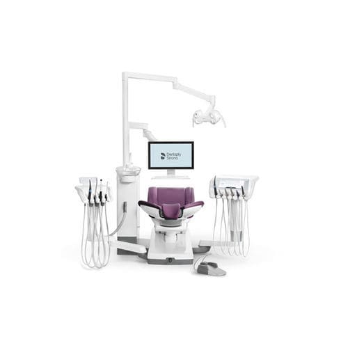 Dentaleinheit mit Stuhl - Axano - DENTSPLY MAILLEFER - beidhändig / modular / mit Monitor
