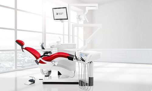 Kompakte Dentaleinheit - Sinius - DENTSPLY MAILLEFER - mit Stuhl / mit Monitor / mit Instrumententräger