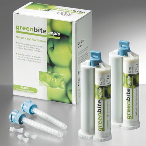 Zahnmedizinisches Material / Silikon - greenbite apple - DETAX GmbH & Co. KG   - für Abdrucklöffel