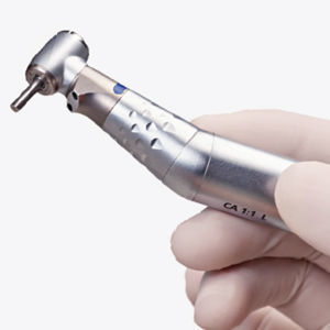 Dental-Winkelstück - EURODENT - mit Luftmotor / zum Schieben / mit LED-Licht