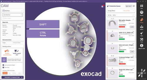 Datenverwaltungssoftware - exocam - exocad GmbH   - Visualisierung / Projektentwicklung / CAD