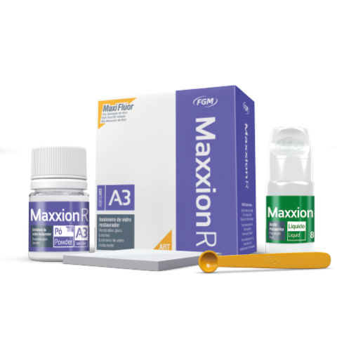 Dentalkleber zur Dentalrestaurierung - MAXXION R - FGM Dental Products - ionomerisches Glas / flüssig