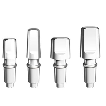 Implantat-Abutment / Edelstahl - 02.0x.0x series - FGM Dental Products - mit Innenverbindung / gerade / zementiert