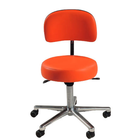 Dentalhocker - NEO Classic - FIMET - mit Rückenlehne / auf Rollen