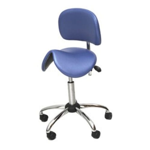 Dentalhocker - FD-270 - FINNDENT OY   - höhenverstellbar / mit Rückenlehne / auf Rollen