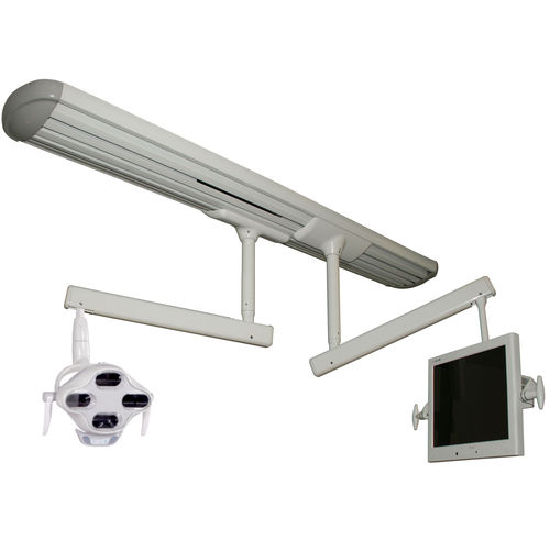 Deckenmontierte OP-Leuchte - Dual Track - Flight Dental Systems   - LED / mit 2 Armen / mit Videomonitor
