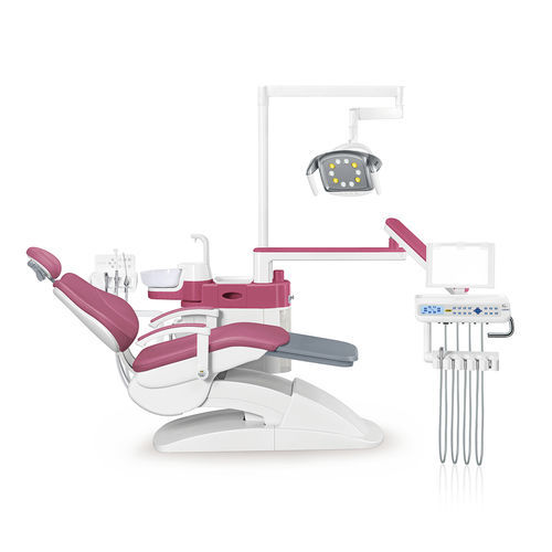 Dentale Behandlungseinheit / mit Stuhl - AL-388S4 - Foshan Anle Medical Apparatus - mit flexiblem Kopfstück / mit Hygienesystem / mit Instrumententräger