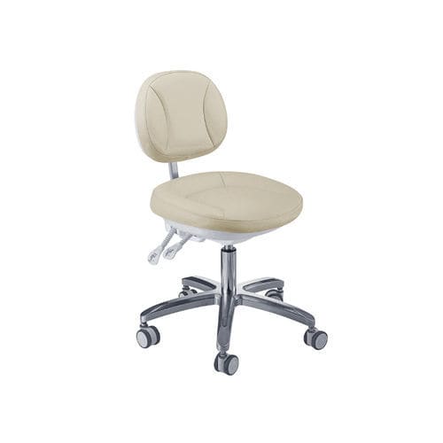 Dentalhocker - 338B  - Foshan Anle Medical Apparatus - höhenverstellbar / mit Rückenlehne / auf Rollen