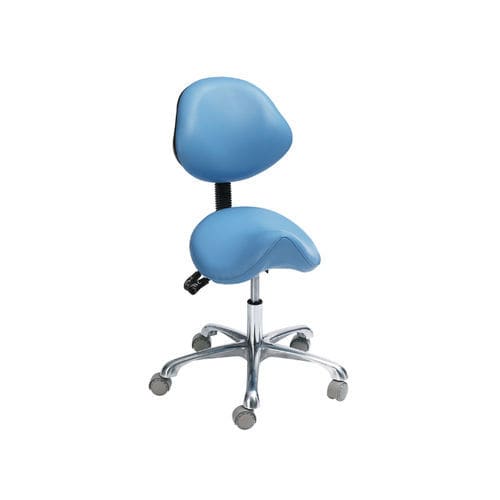 Dentalhocker - 338C stool - Foshan Anle Medical Apparatus - höhenverstellbar / mit Rückenlehne / auf Rollen
