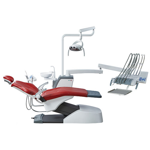 Dentaleinheit mit elektrisch bedientem Stuhl - KLT-6220 S6 - Foshan Roson Medical Instrument - mit flexiblem Kopfstück / mit Hygienesystem / mit Instrumententräger