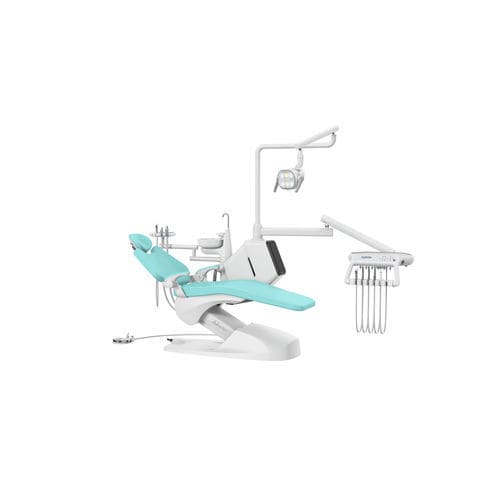 Dentale Behandlungseinheit / mit elektrisch bedientem Stuhl - KLT-6220 A3S - Foshan Roson Medical Instrument - mit flexiblem Kopfstück / mit Hygienesystem / mit Instrumententräger