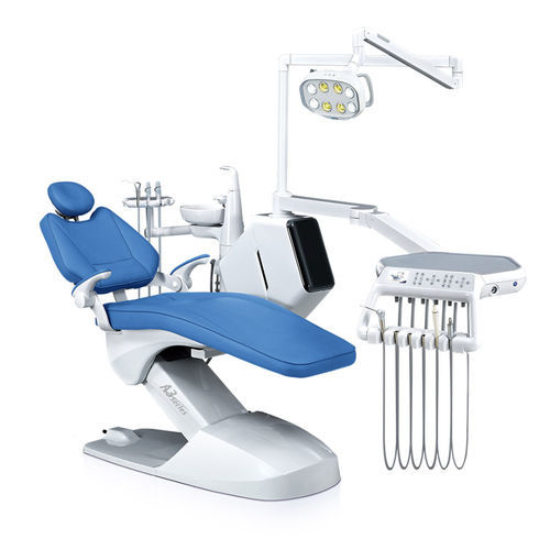Dentaleinheit mit elektrisch bedientem Stuhl - KLT-6220 A3 - Foshan Roson Medical Instrument - mit flexiblem Kopfstück / mit Hygienesystem / mit Instrumententräger
