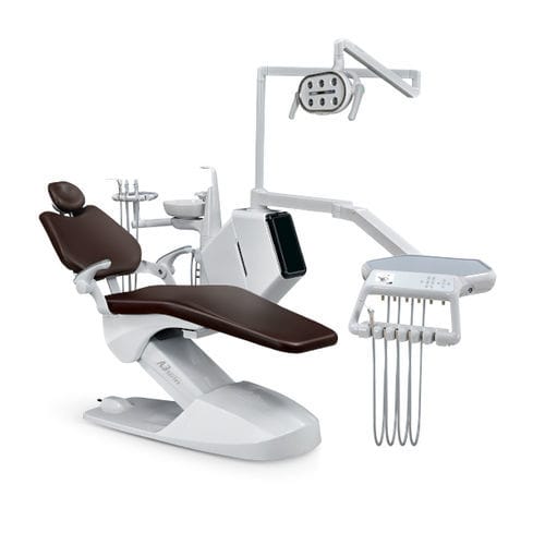 Dentaleinheit mit elektrisch bedientem Stuhl - A3L - Foshan Roson Medical Instrument - kompakt / tragbar / mit flexiblem Kopfstück