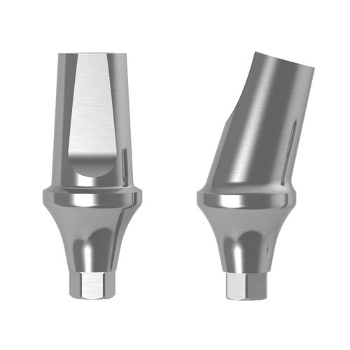 Implantat-Abutment / Titan - way Mix  - GEASS S.r.l.   - mit Innenverbindung / gerade / gewinkelt
