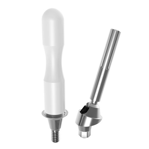 Implantat-Abutment / Titan - way Mix  - GEASS S.r.l.   - mit Innenverbindung / gerade / gewinkelt