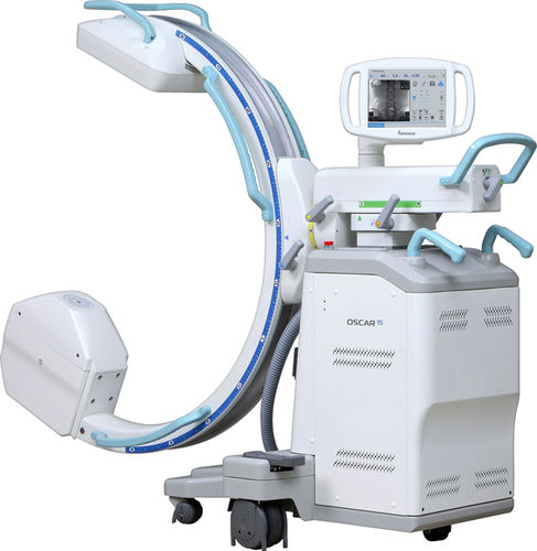 Mobiler C-Bogen - OSCAR 15 - Genoray - mit Flachbildsensor / mit integriertem Bildschirm