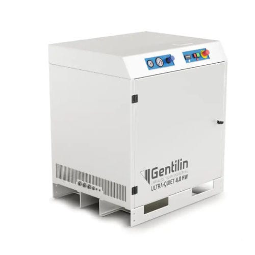 Medizinischer Luftkompressor - QUBE DRY 550 H - Gentilin - mit Lufttrockner / ölfrei / geräuscharm