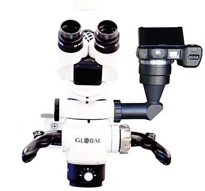 HNO-Untersuchungsmikroskop - A-Series™ - Global Surgical Corporation   - auf Rollen / deckenmontiert / wandmontiert