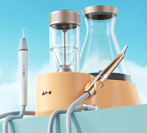 Dental-Scaler / mit Pulverstrahler - AP-B - Guilin Woodpecker Medical Instrument Co., Ltd.   - mit Luftmotor / autoklavierbar