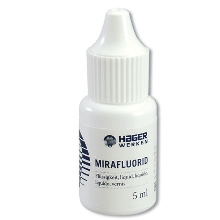 Zahnmedizinisches Material / Fluoridsalzlack - Mirafluorid® - Hager & Werken - für Zahnprophylaxe / flüssig