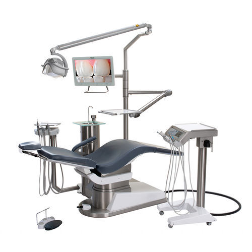 Dentale Behandlungseinheit / mit Stuhl - D2-EC - DKL CHAIRS GmbH - kompakt / mit flexiblem Kopfstück / mit Monitor