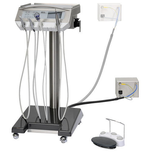 Helferinnenelement für Dentaleinheit / auf Rollen - L2D2-CART-SK - DKL CHAIRS GmbH - 4 Instrumente