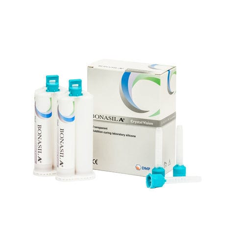 Zahnmedizinisches Material / Vinyl-Polysiloxan - BONASIL A+ Crystal Vision - DMP - für Abdrucklöffel / für Dentallabor / transparent