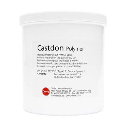 Zahnmedizinisches Material / PMMA - Castdon - Dreve Dentamid GmbH   - zur Dentalrestaurierung / Pulver