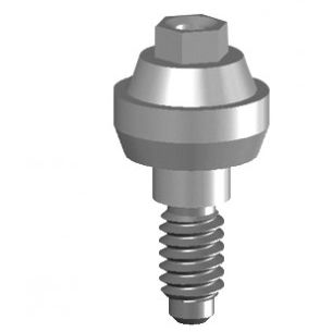 Implantat-Abutment / Titan - PCV41-48-HI - EASY SYSTEM IMPLANT - mit Innenverbindung / gerade / Schrauben