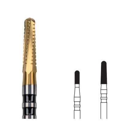 Dentalfräser - C34LT - Edenta - Metall / Zinn / Dekorputz