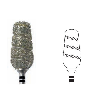 Partikelgröße-Fräser - 4896A.104.080 - Edenta - Podologie / Diamant / Schleifmaschine